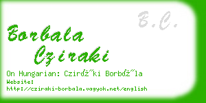 borbala cziraki business card